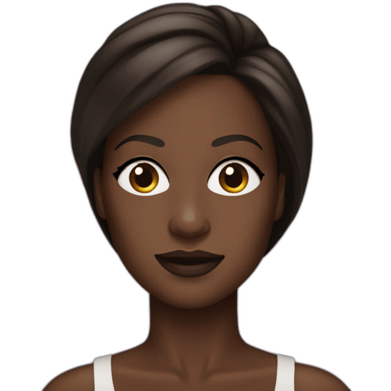 viola davis with long straight dark hair emoji