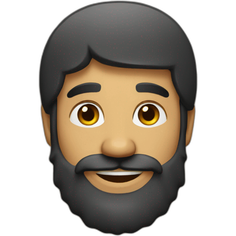 a gipsy man with smile and a beard emoji