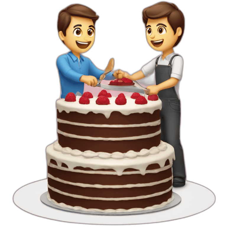 Cake cutting  emoji