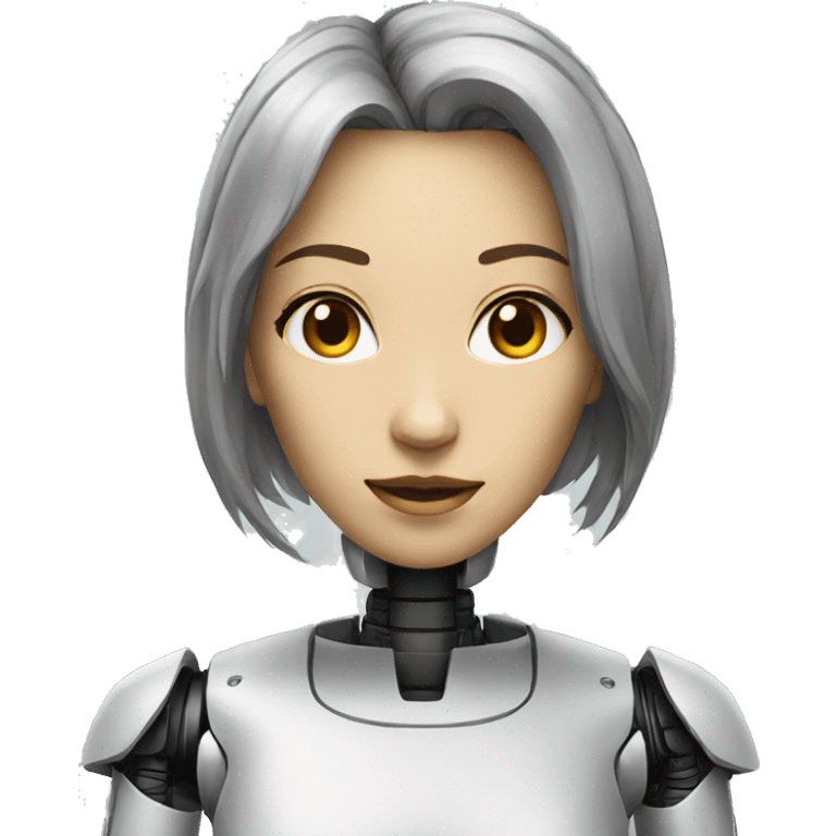 female robot companion emoji