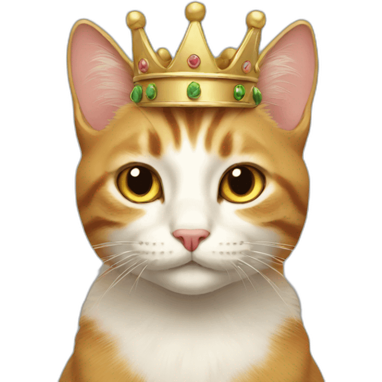 Cat with crown emoji