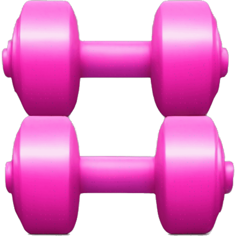 Pink dumbbells  emoji