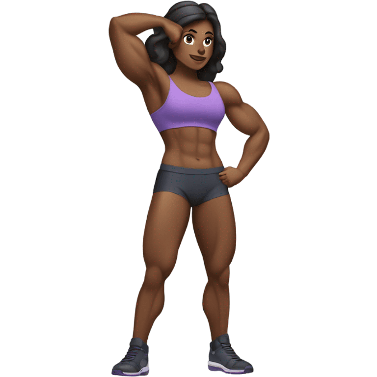 Strong healthy woman  emoji