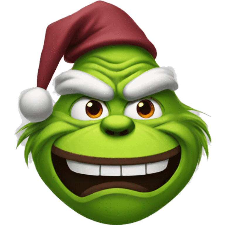 maroon grinch emoji