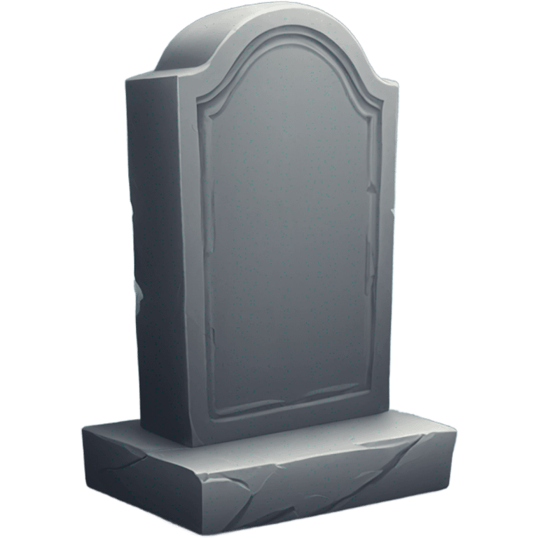 tombstone that is an iphone emoji