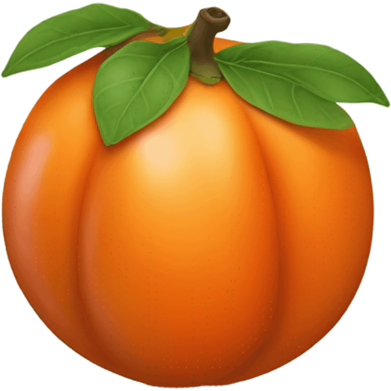 persimmon fruit emoji