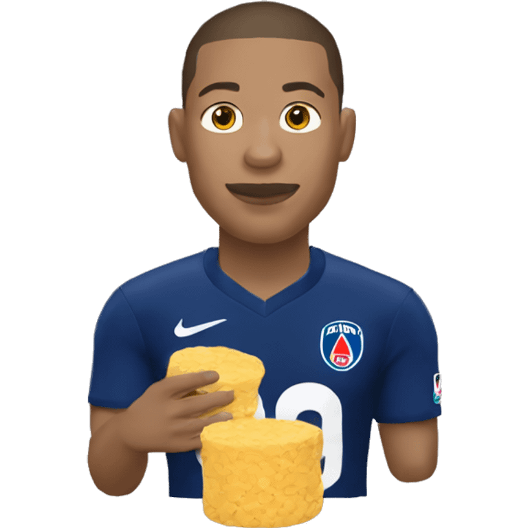 Mbappé qui mange des pâtes   emoji