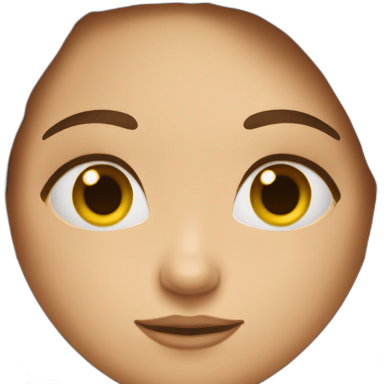 meditate funny girl brown hair emoji