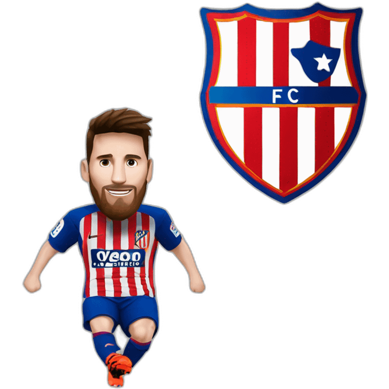 Linonel messi atletico madrid emoji