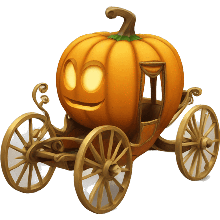 pumpkin carriage  emoji