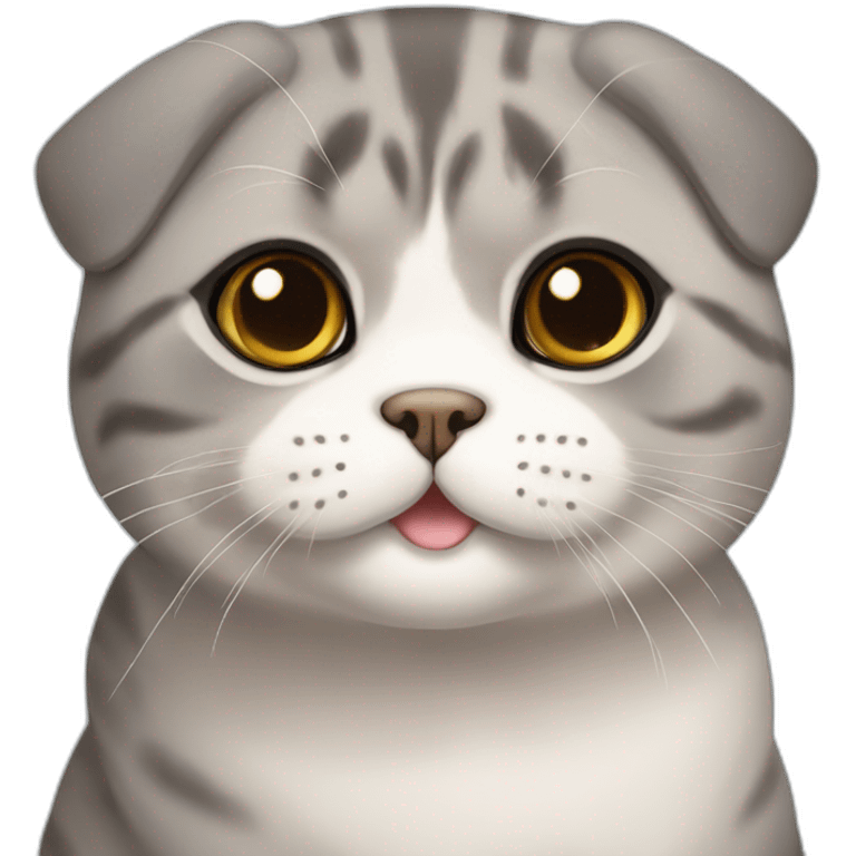 cute scottish fold emoji