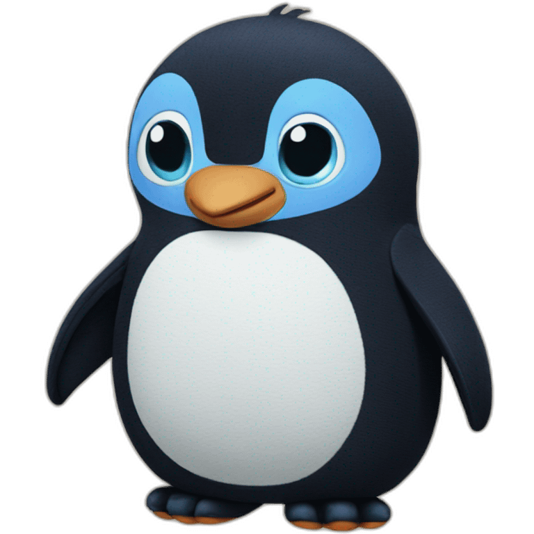 Pingüino stitch emoji