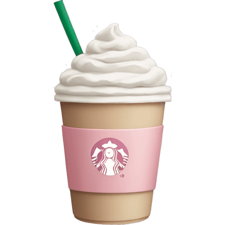 Soft pink Starbucks  emoji