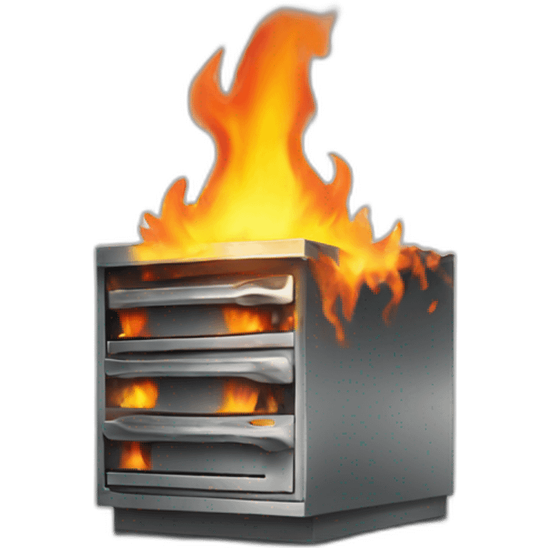 Burning servers emoji