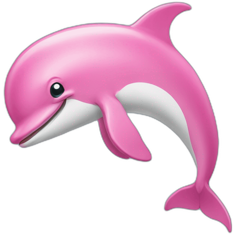 A pink dolphin emoji