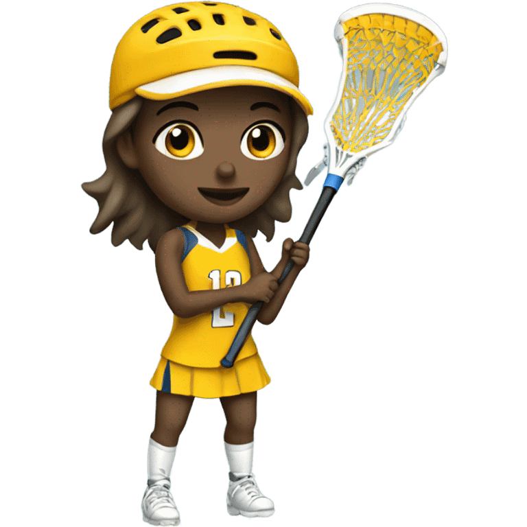 Lacrosse girl emoji