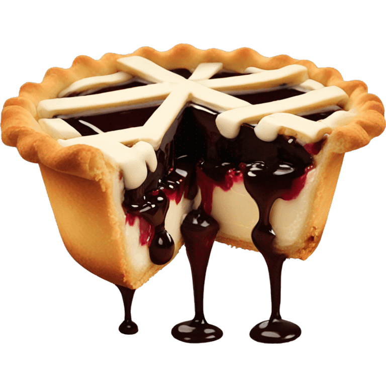 Pie dripping emoji