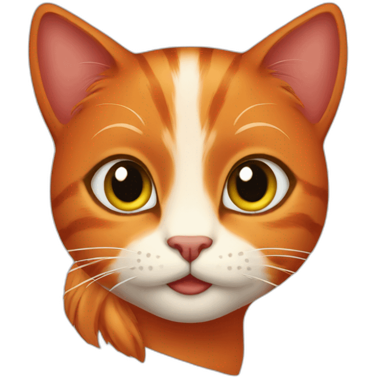 Red cat female emoji