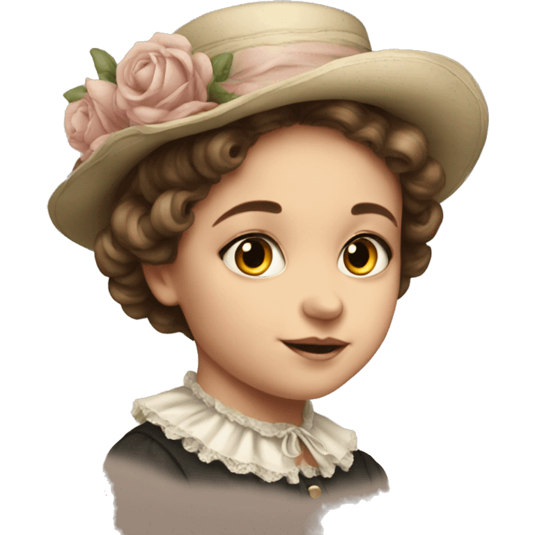 Victorian girl: age 1 emoji