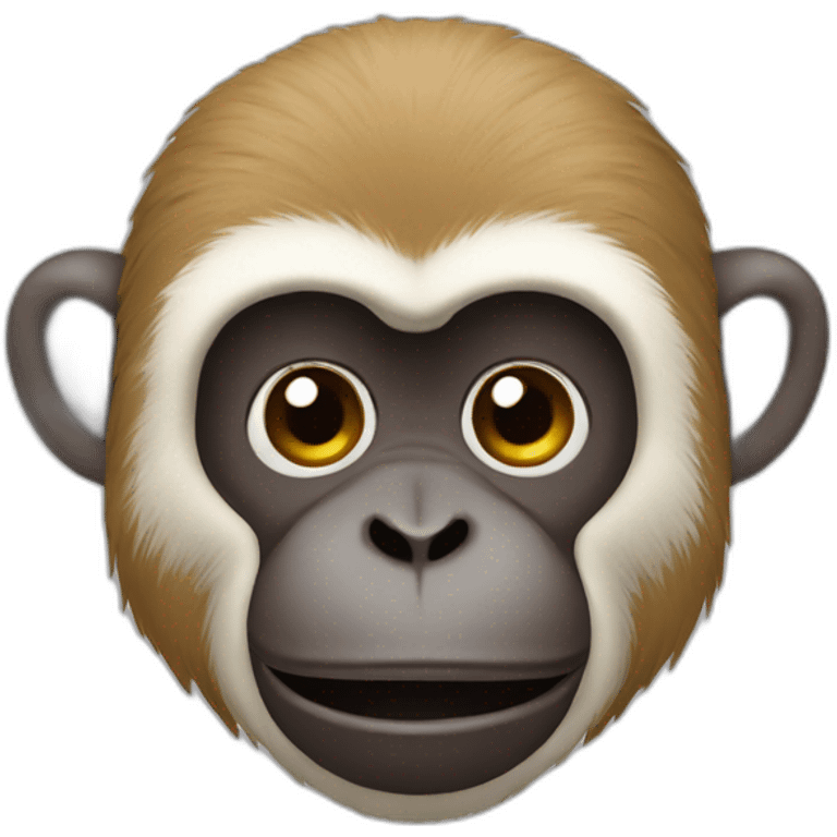 Monkey shutting his ears because it's loud  emoji