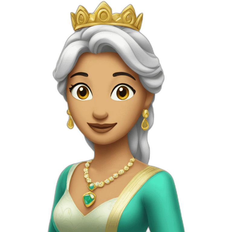 queen jasmine posing emoji