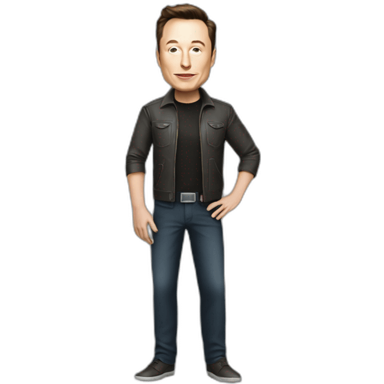 Elon musk full body emoji