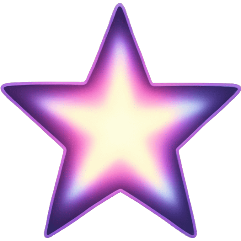 glowy star (not filled in) emoji