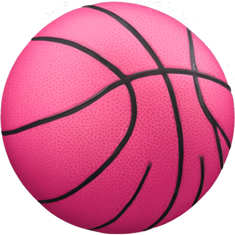 Pink basketball  emoji