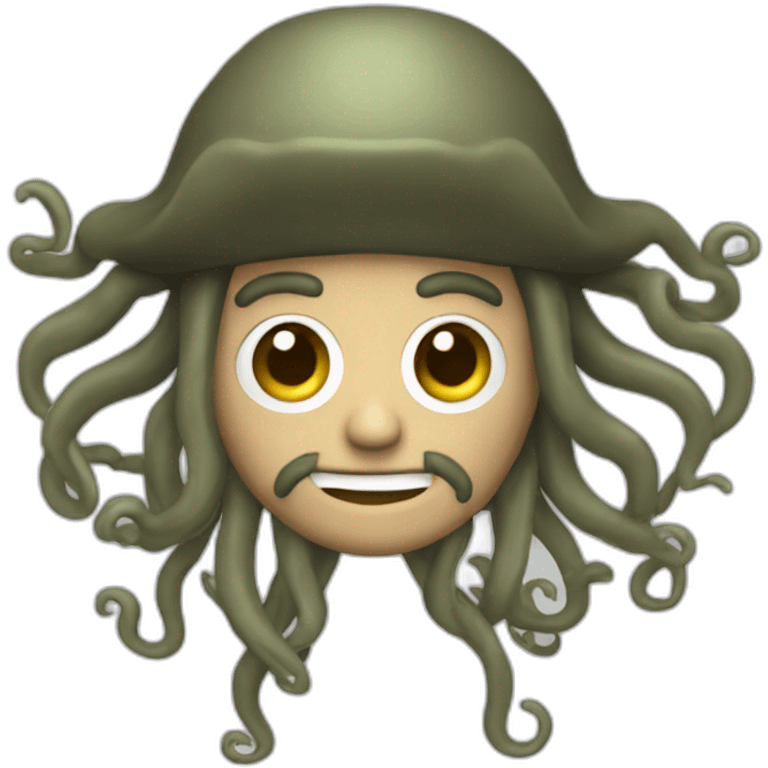 Davy Jones with tentacles emoji