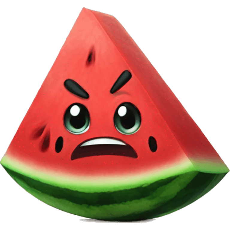 angry watermelon  emoji