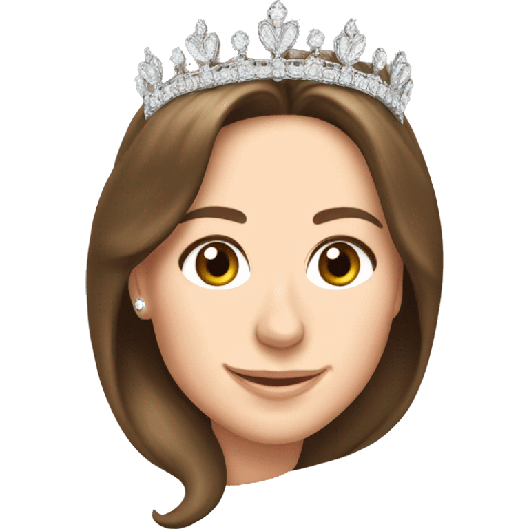 Kate Middleton wearing tiara emoji