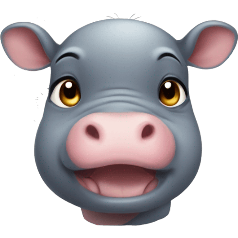 moo deng the baby hippo  emoji