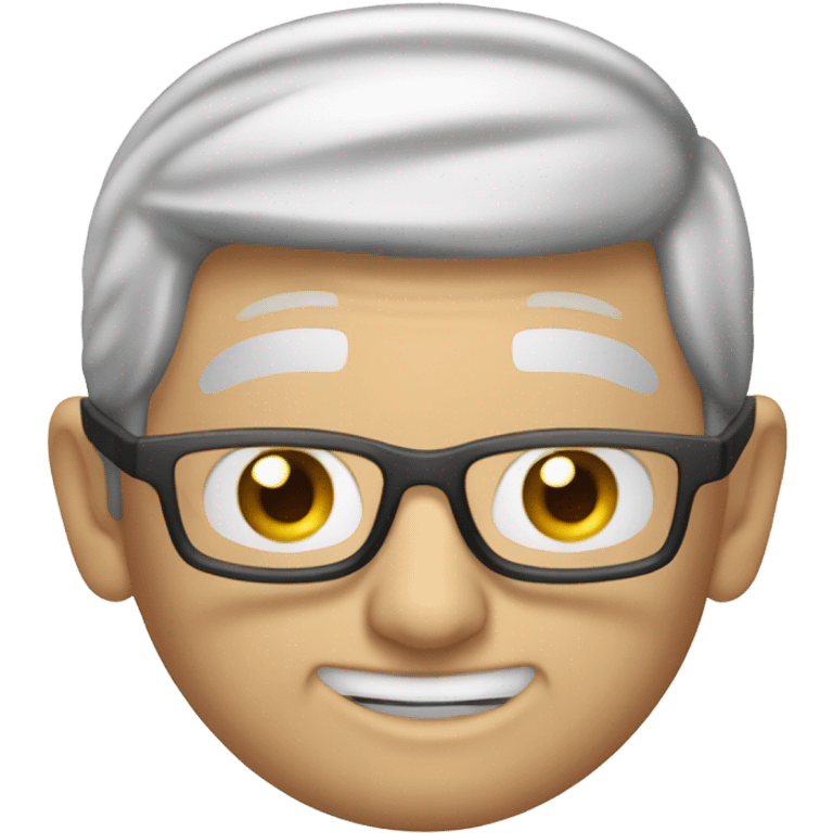 Tim Cook qui test le vision pro emoji