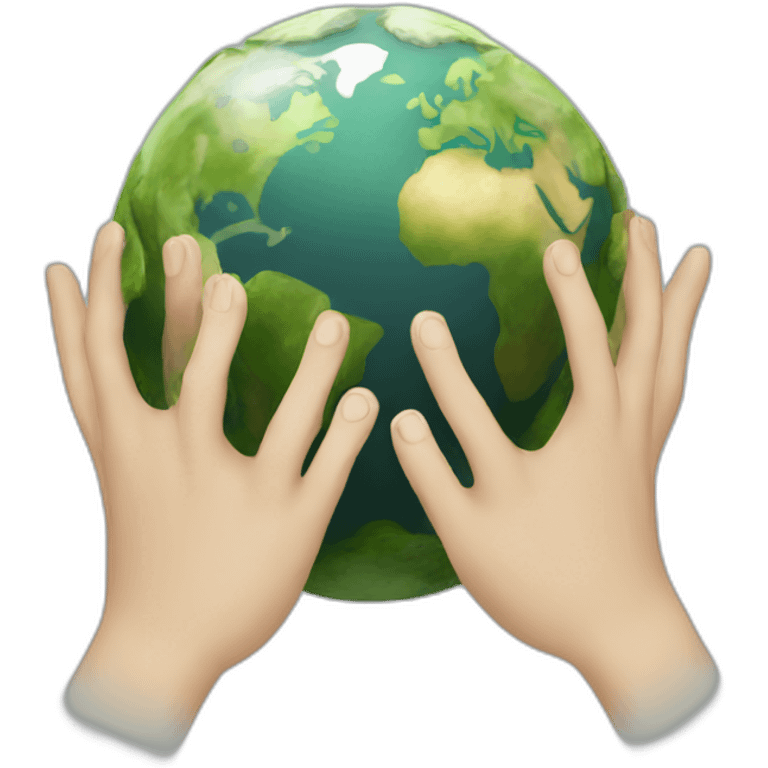 earth helded by two hands emoji