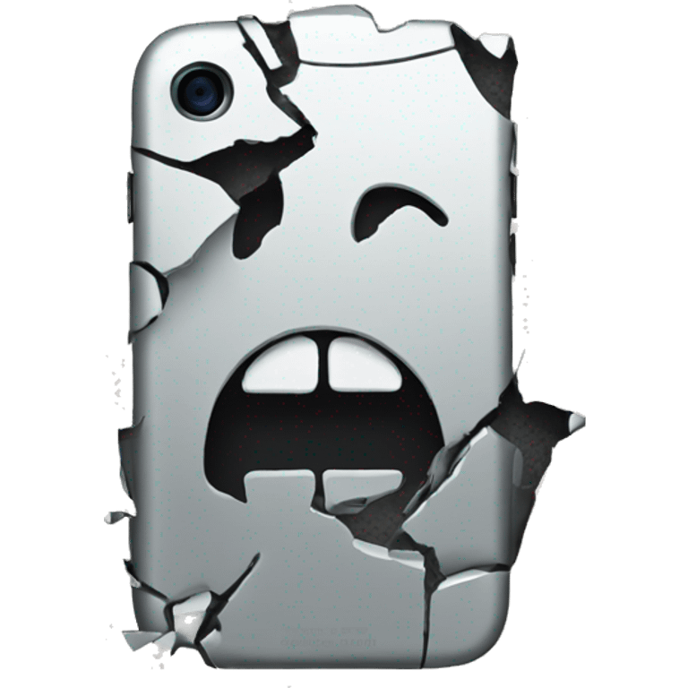 broken iphone emoji