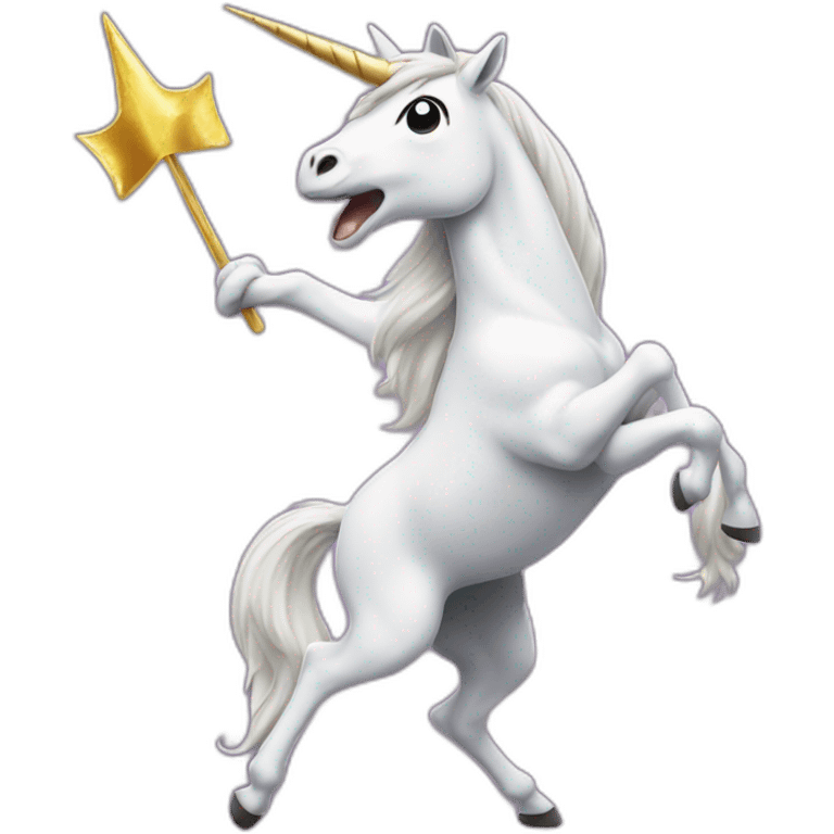 Licorne qui fait un dab emoji