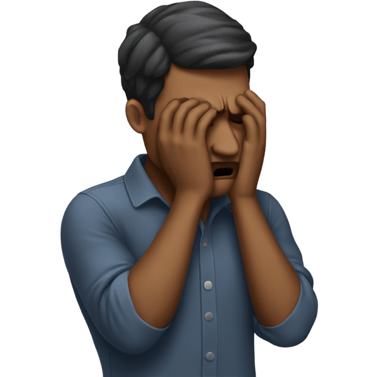 A man facepalming emoji