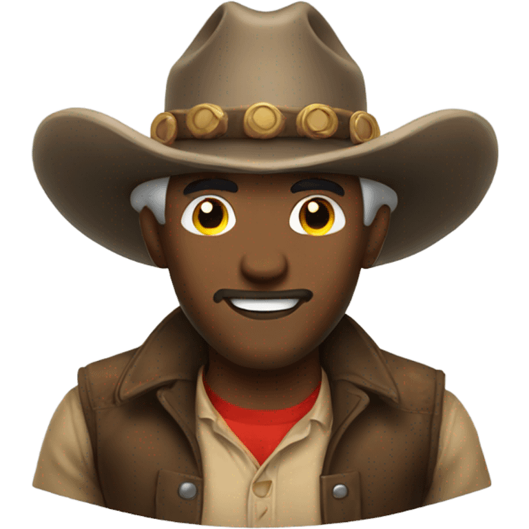 Mushroom cowboy emoji