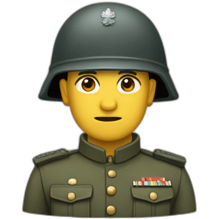 cabeza de soldado de las fuerzas especiales emoji