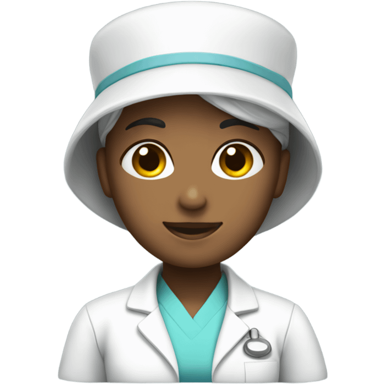 Nurse wearing a White hat emoji