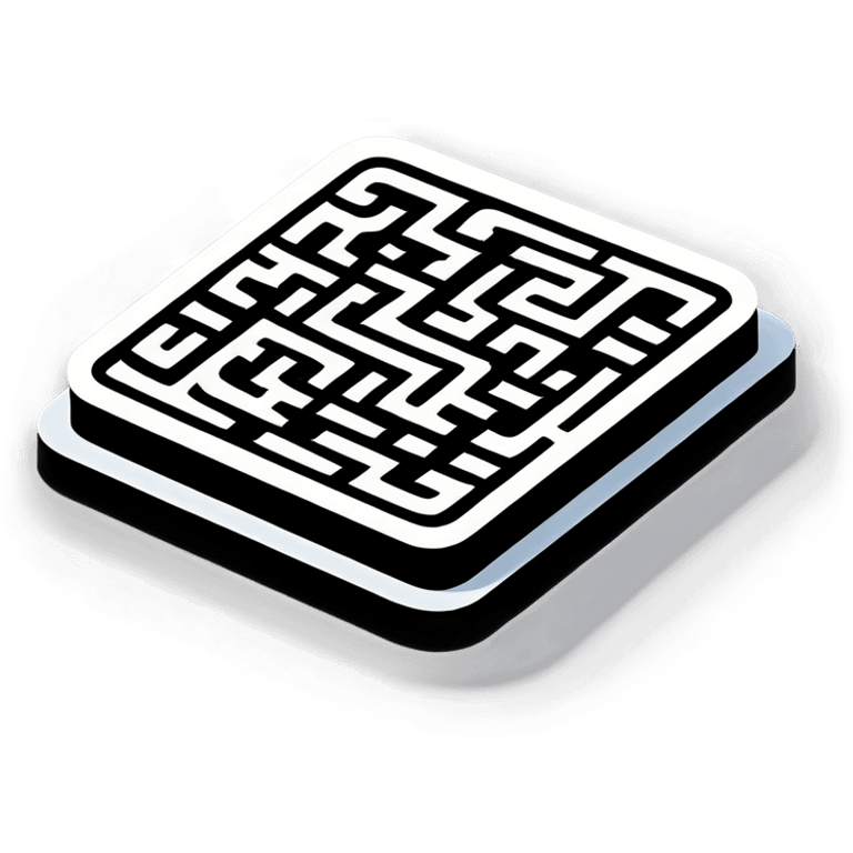 Stackable maze emoji