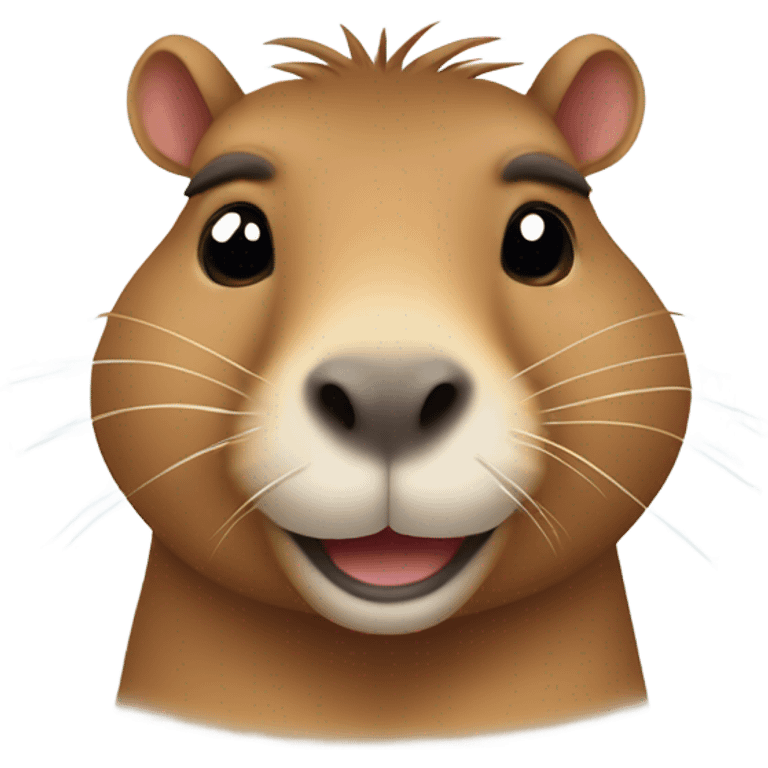 Happy capybara  emoji