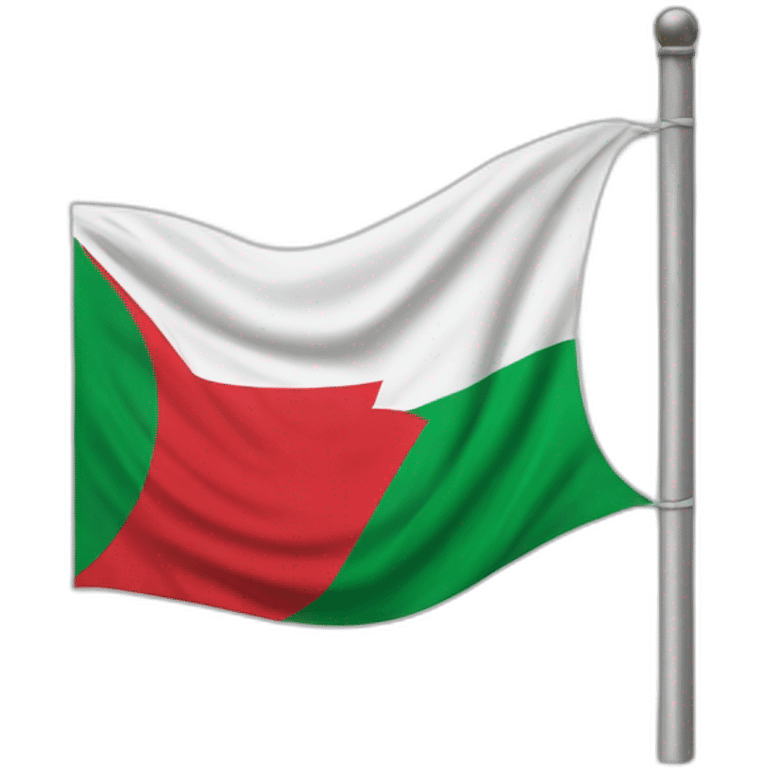 Drapeau palestinne avec maroc emoji