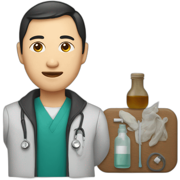 Kazakh and medicine emoji