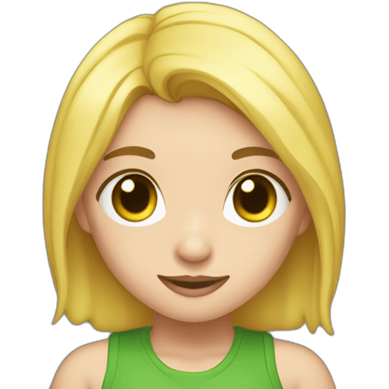 Billi eilish cheveu vert emoji