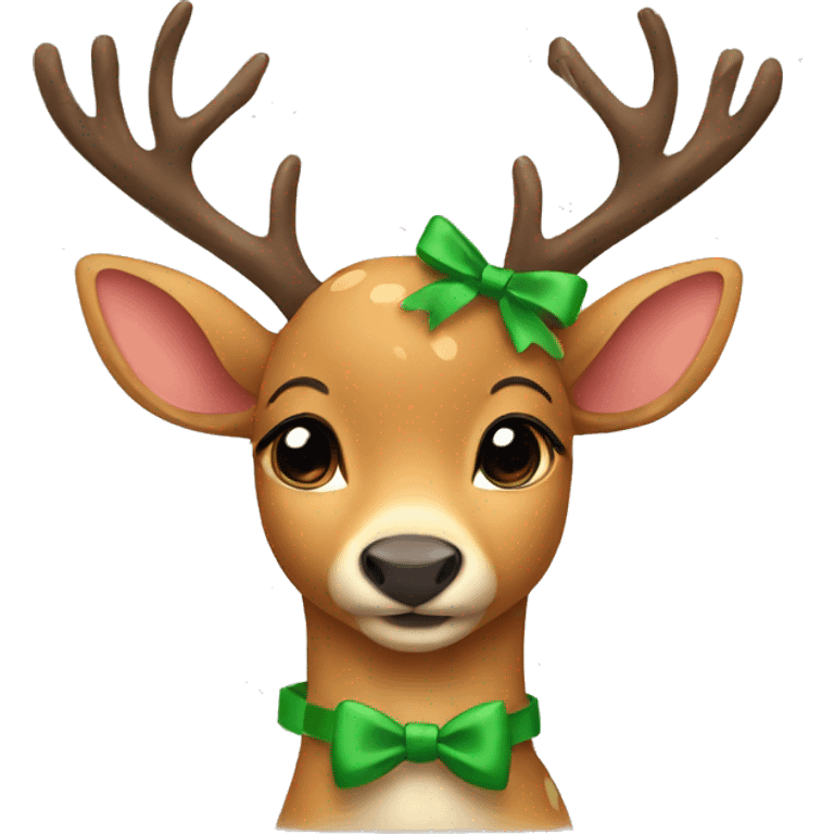 Deer with bows emoji