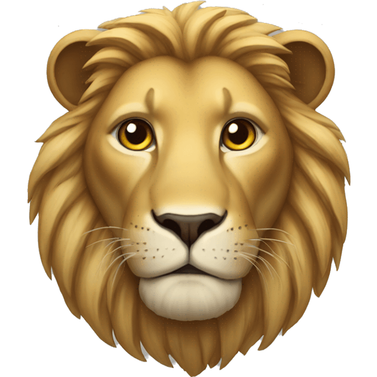 Lion with res eyes emoji