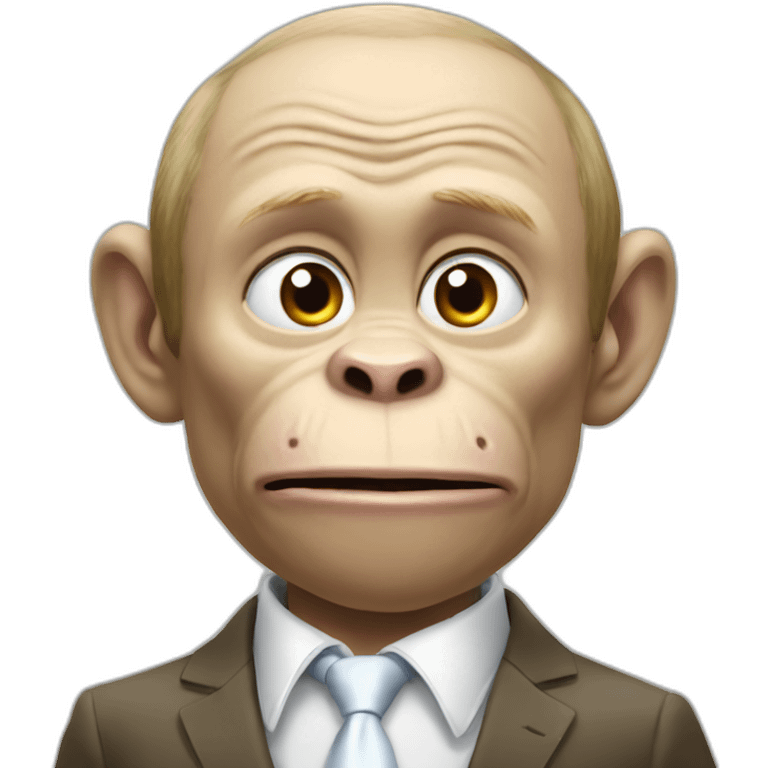 president putin monkey eats banana emoji