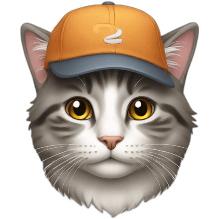 cat with cap emoji