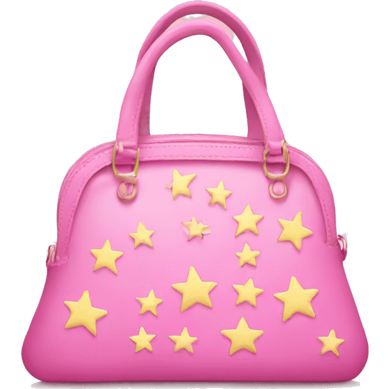 Pink Purse with pastel stars emoji